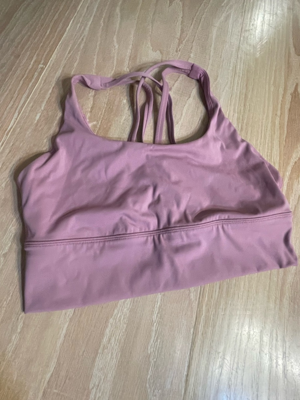 Women's Strappy Sports Bra - Dusty Rose